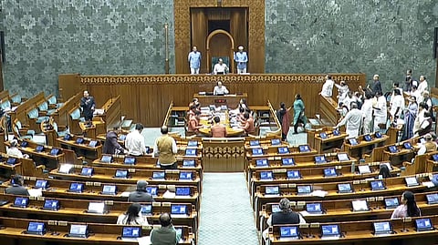 Lok Sabha proceedings are underway during Day 5 of the 2025 Winter Session of Parliament in New Delhi on Friday.